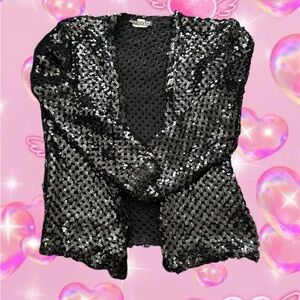 Sequin Black Women's Sweater